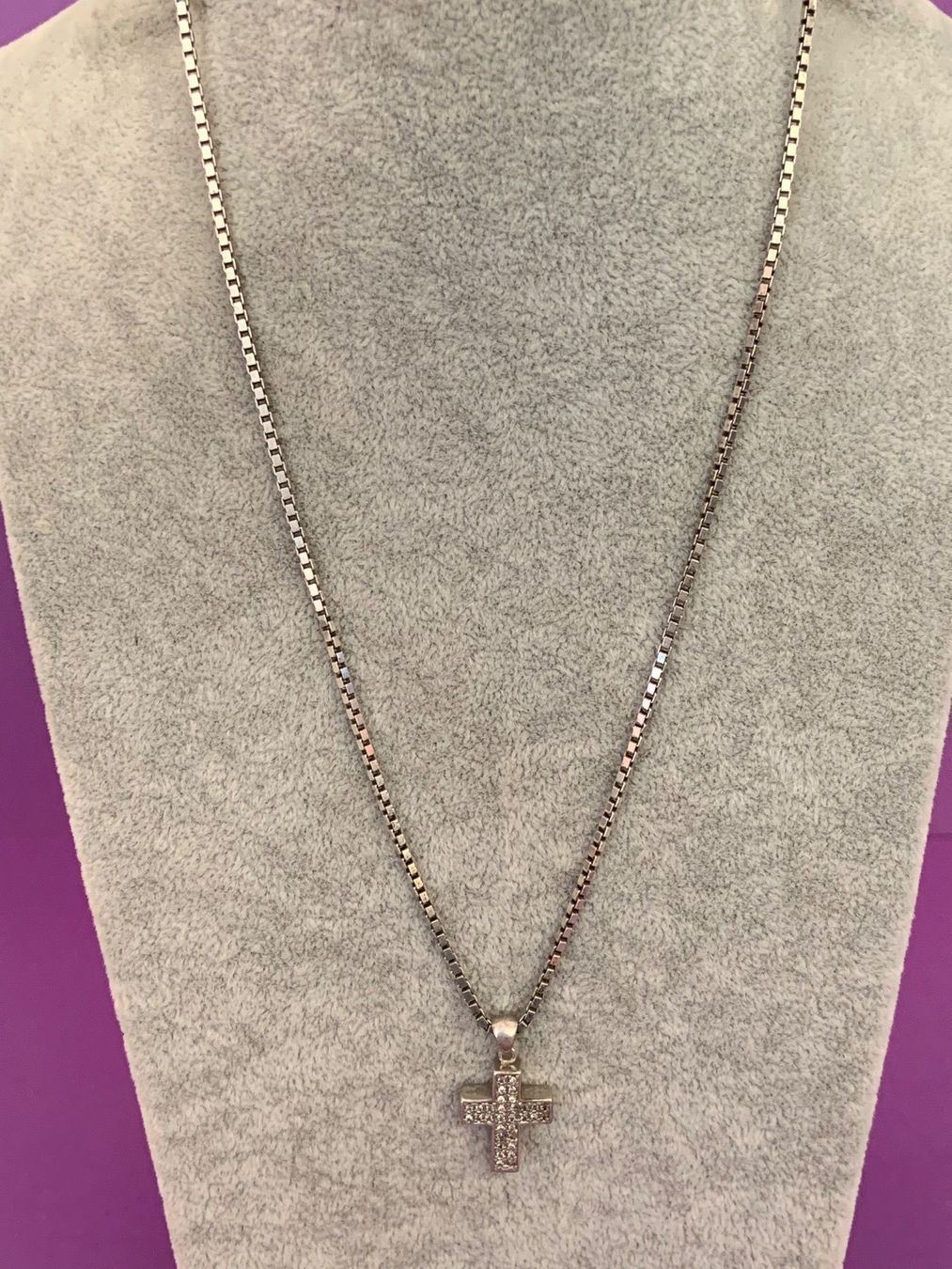 Ciondoli: Silberkette sterling silber mit KREUZ GLITZER – Usato da Dittingen venduto da Bijoubelle 6