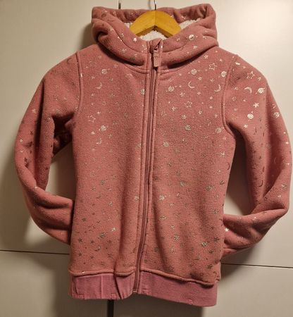 WIE NEU Fleece Jacke Kapuze, Gr.140
