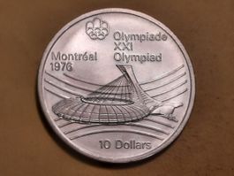 Kanada 10 Dollar "Olympiade Montreal 1976" Silber