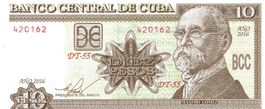 Cuba Central America 10 Pesos 2016 P-128 UNZ