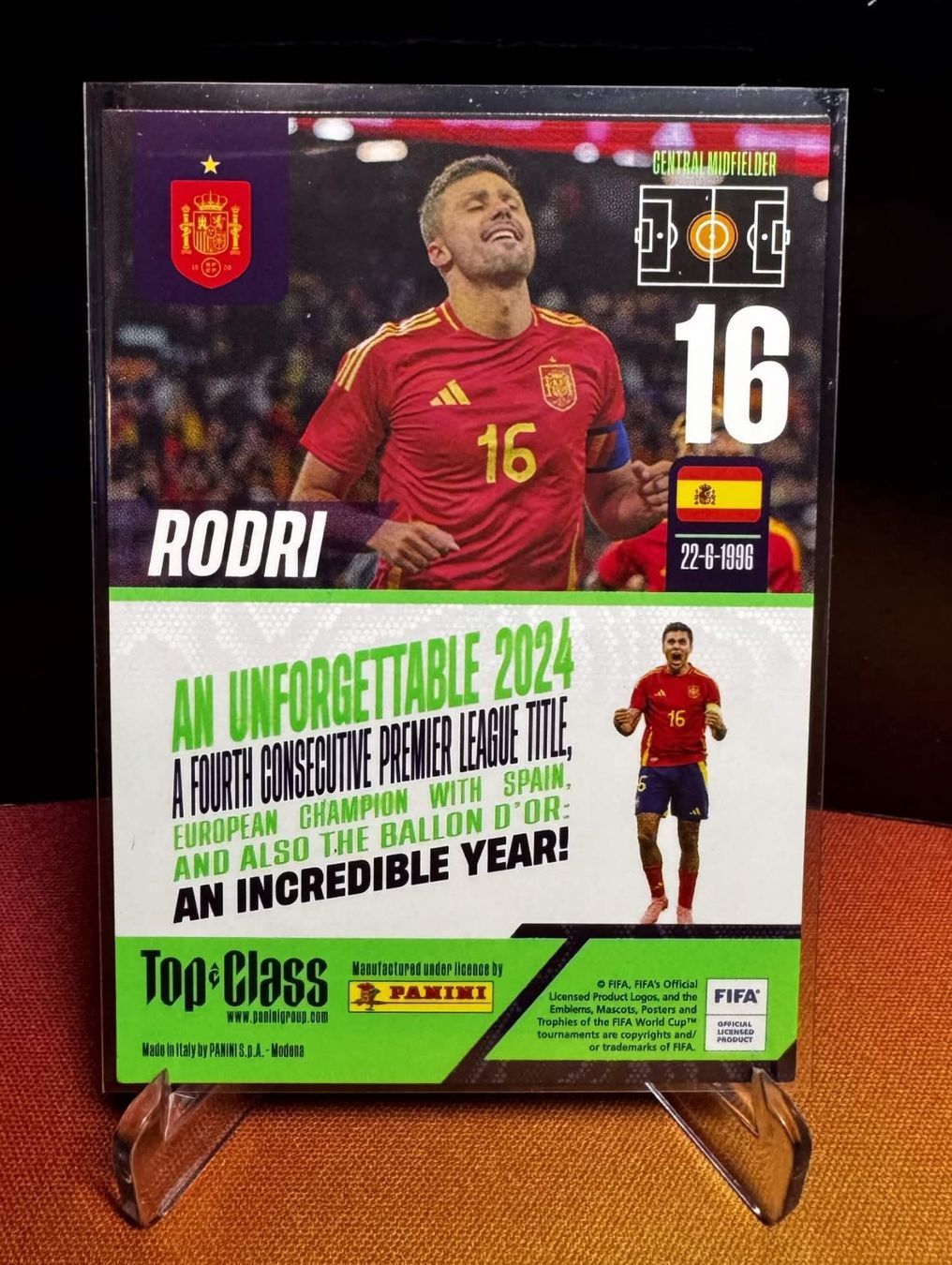Panini Carte collezionabili: Rodri / Panini Top Class 2025 / Unbeatable (Red) – Nuovo (secondo la descrizione) da Berneck venduto da GL-Tradingcards 1