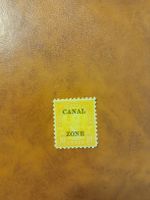Timbre rare : Zone du Canal, 10 cents, vintage!