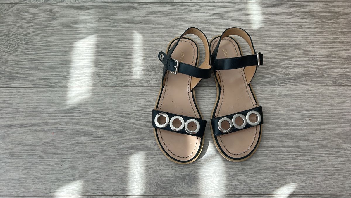 Damenschuhe: Zamagni Black Leather Sandals, Size 38 – Gebraucht aus Zürich von ThePicker