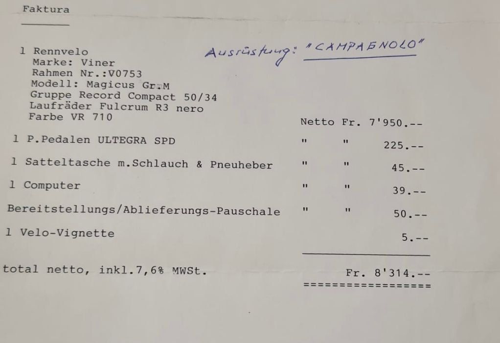 Velos: Top Rennrad Viner Magicus Carbon Gr. M – Gebraucht aus Schübelbach von Dolly990_2 4