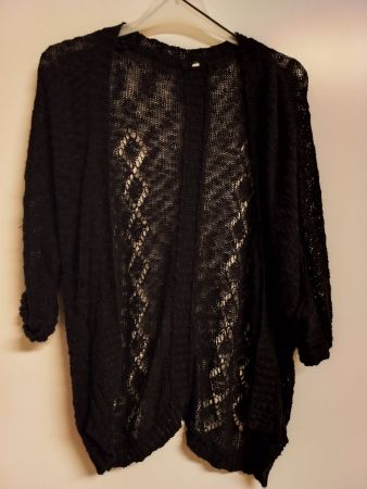 Dunkelblaue Strickjacke, Cardigan, Gr. S/M