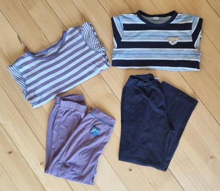 Steiff Pyjama Gr. 104 + gratis Pusblu Pyjama