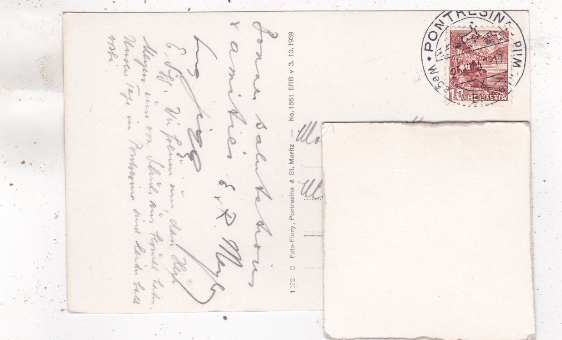 Cartoline postali: Pontresina 1947 – Usato da Herisau venduto da Lisegrat2008 1