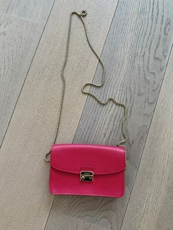 Furla Tasche Pink Leder mit Kette