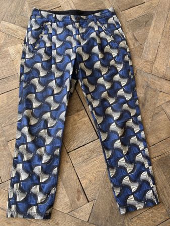 Chloe Stora Hose, Gr. 40 Blau/Weiss Muster, Top Zustand!