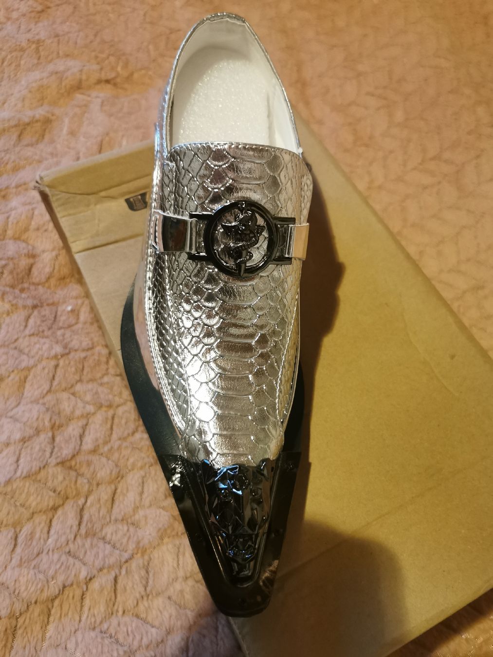 Scarpe da uomo: Party Schuhe Silberfarben gr. 40 – Nuovo e nell'imballaggio originale da Mellingen venduto da fra_g7y8 2