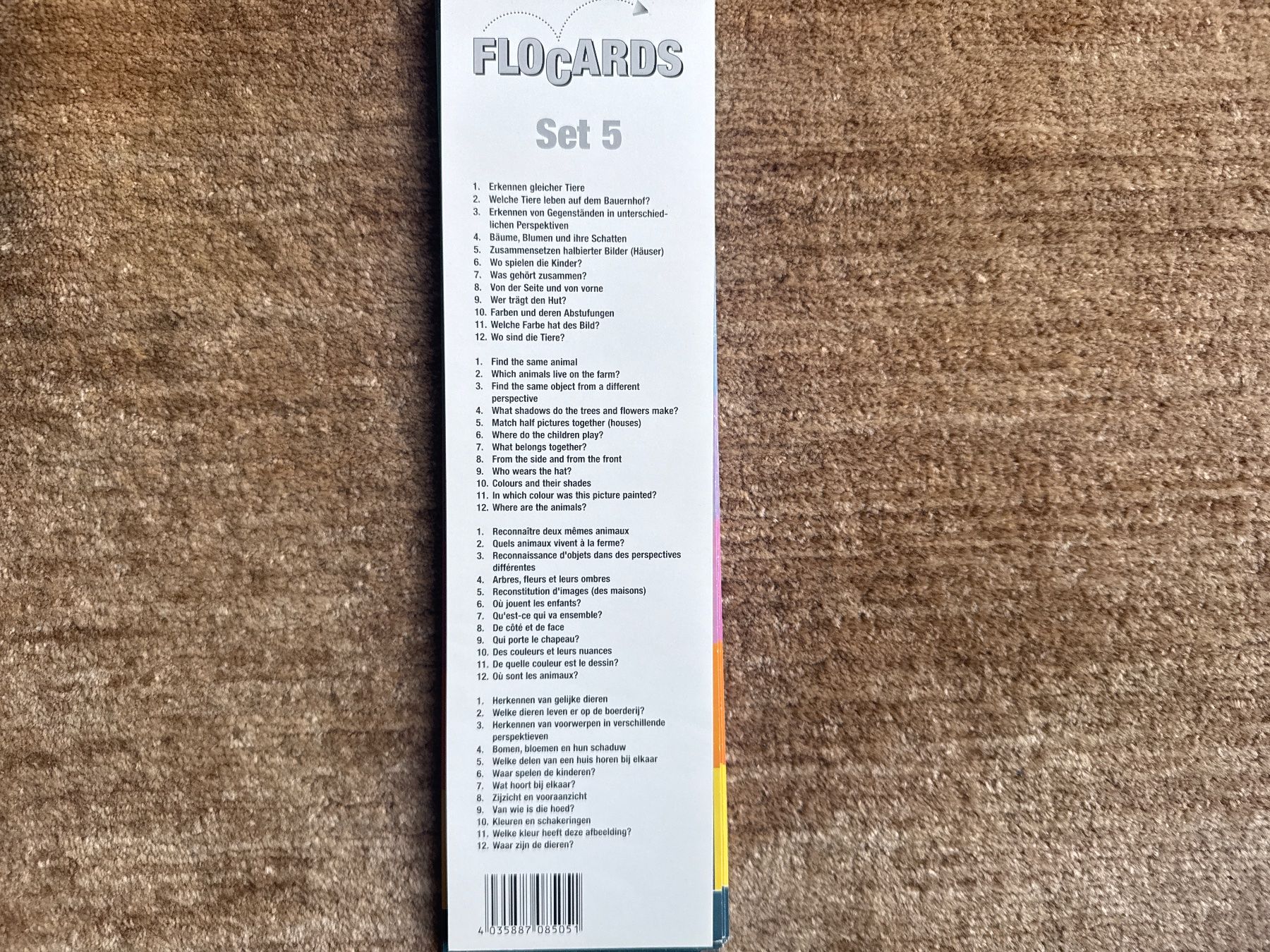 Giochi: Flocards  Set 5. - ohne Schachtel – Usato da Aarau venduto da Kilauea 1