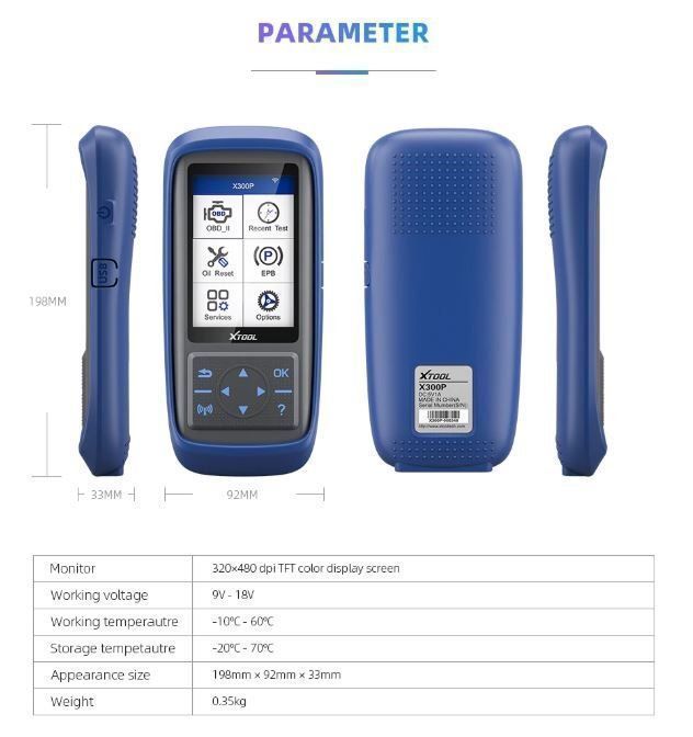 Tutti gli attrezzi: XTOOL X300 Universal OBD2 Diagnose – Nuovo (secondo la descrizione) da Chur venduto da P0WER 1