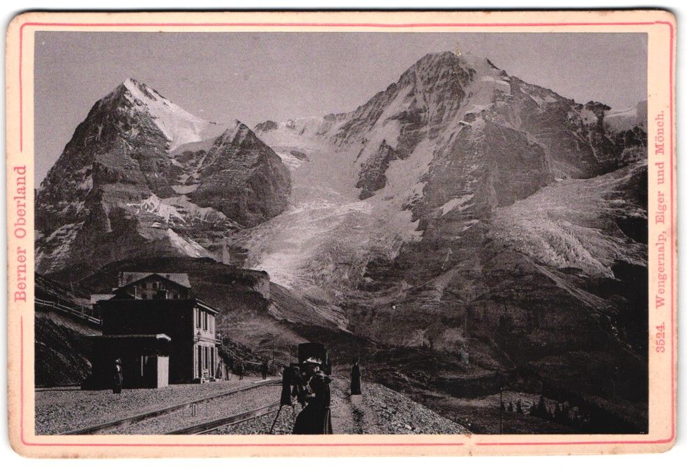 Fotografie & Manifesti: Fotografie Wengernalp, Bahnhof mit majes – Usato da Berlin venduto da bartko-reher