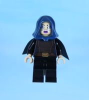 LEGO Minifigur Barriss Offee - Dark Blue Cape and Hood, Blac