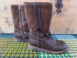 Kickers Lederstiefel ungefüttert, Grösse 28
