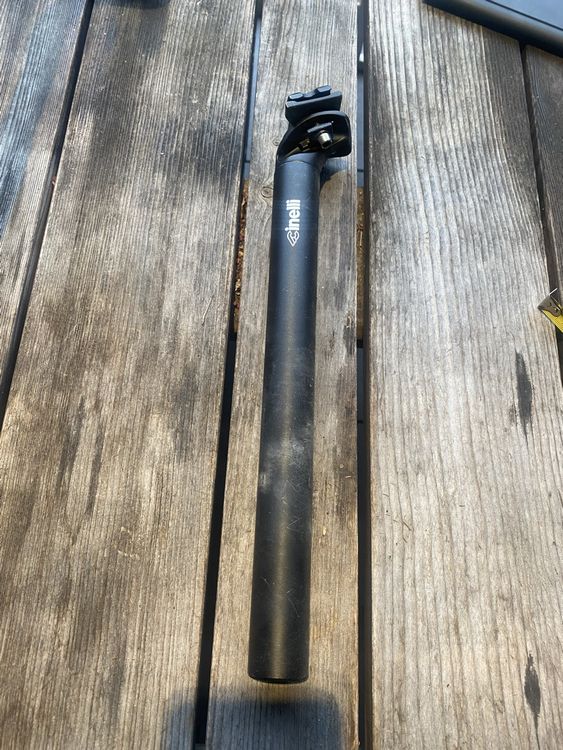 Tige De Selle Cinelli 31.6mm X 330mm - Aluminium Blanc - NEUF (sans Boîte)