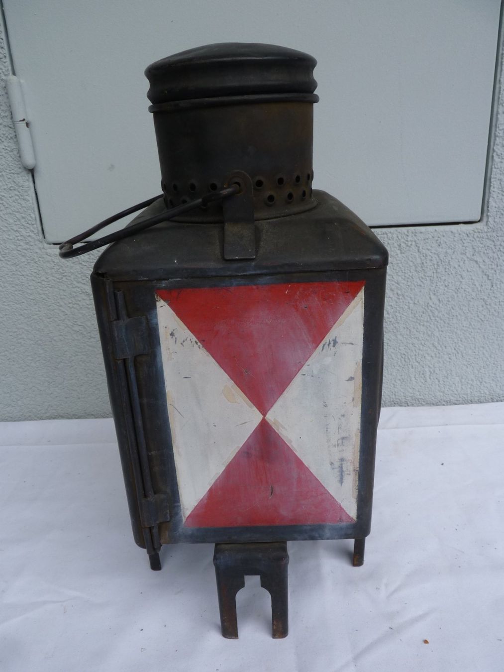 Lampade: Antike Schiffslaterne Petrol – Usato da Küsnacht ZH venduto da zoliboli01 2
