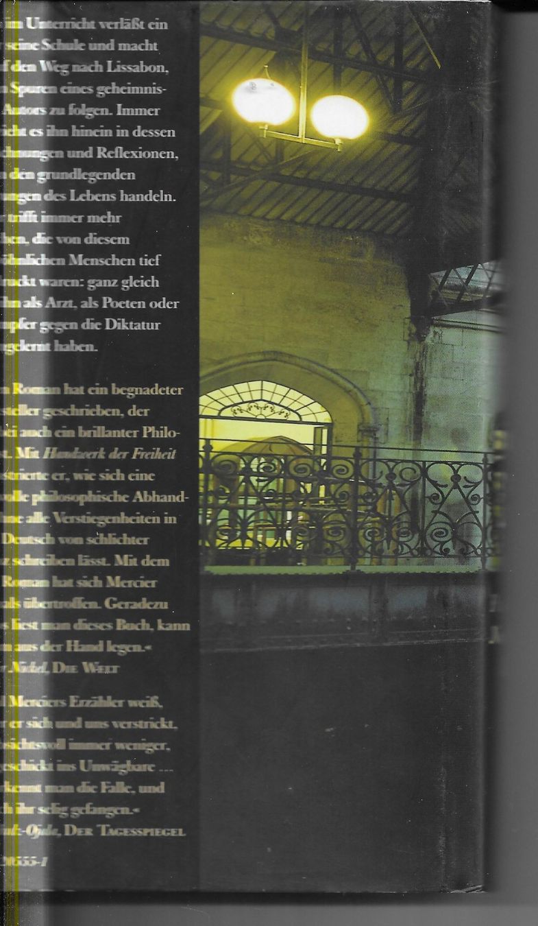 Bücher: Pascal Mercier - Nachtzug nach Lissabon – Gebraucht aus Nunningen von mercury-for-books 1