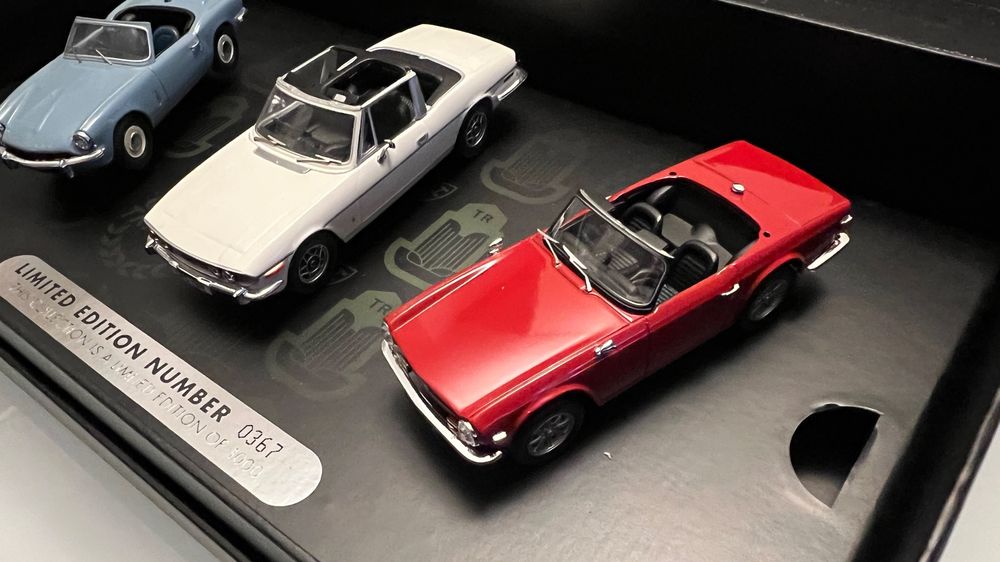 Lot Vanguards 1/43 – Triumph Stag, Spitfire & TR6 – Collection