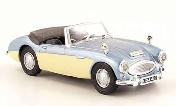 Modellini d'auto: AUSTIN HEALEY HELLBLAU/CREME. 1:43 CARARAMA – Nuovo e nell'imballaggio originale da Suhr venduto da Moebelsiralfred 3