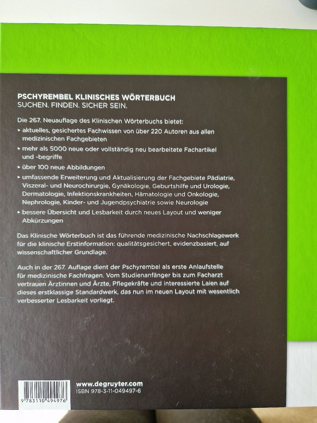 Libri: Pschyrembel 267. Auflage – Nuovo (secondo la descrizione) da Wattwil venduto da cel_222n 1