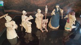 Maisblatt-Figuren 5er Set – Handarbeit aus Bordano, Italien