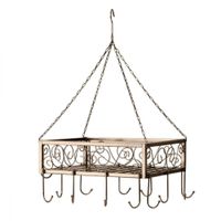 Deko Metall-Hänge-Korb 40 x 30 x 62cm mit Haken