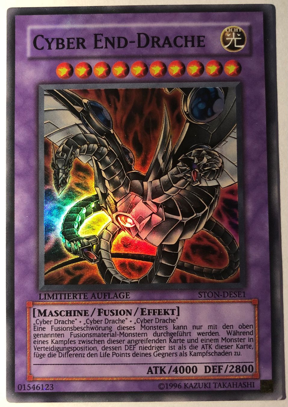 Yugioh Carte collezionabili: YuGiOh Cyber End-Drache | Alte Karte – Usato da Altstätten SG venduto da ChangeMaker