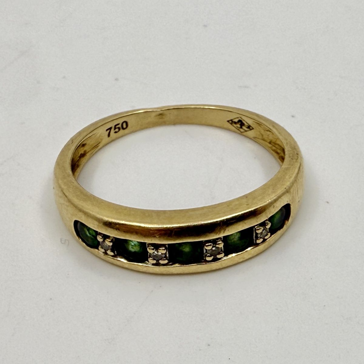 Anelli: 18K Ring Smaragd & Diamanten GR. 53 – Usato da Zürich venduto da watch_trader