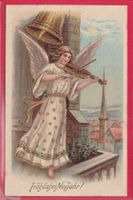 PRÄGEKARTE, FRÖHLICHES NEUJAHR! (ENGEL)