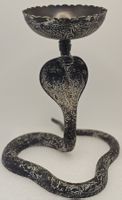 Exotische Kunst Handgefertigter Schlangen-Kerzenständer,20cm