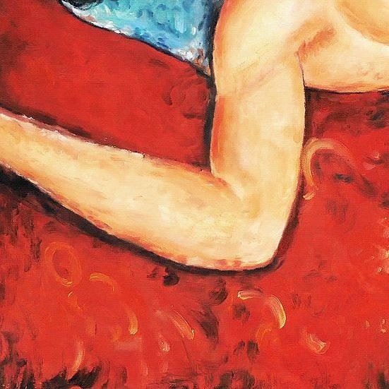 Reproduktionen & Neuware: Amedeo Modigliani - Akt mit Kissen – Neu (gemäss Beschreibung) aus Larnaca von KunstDepot24 2