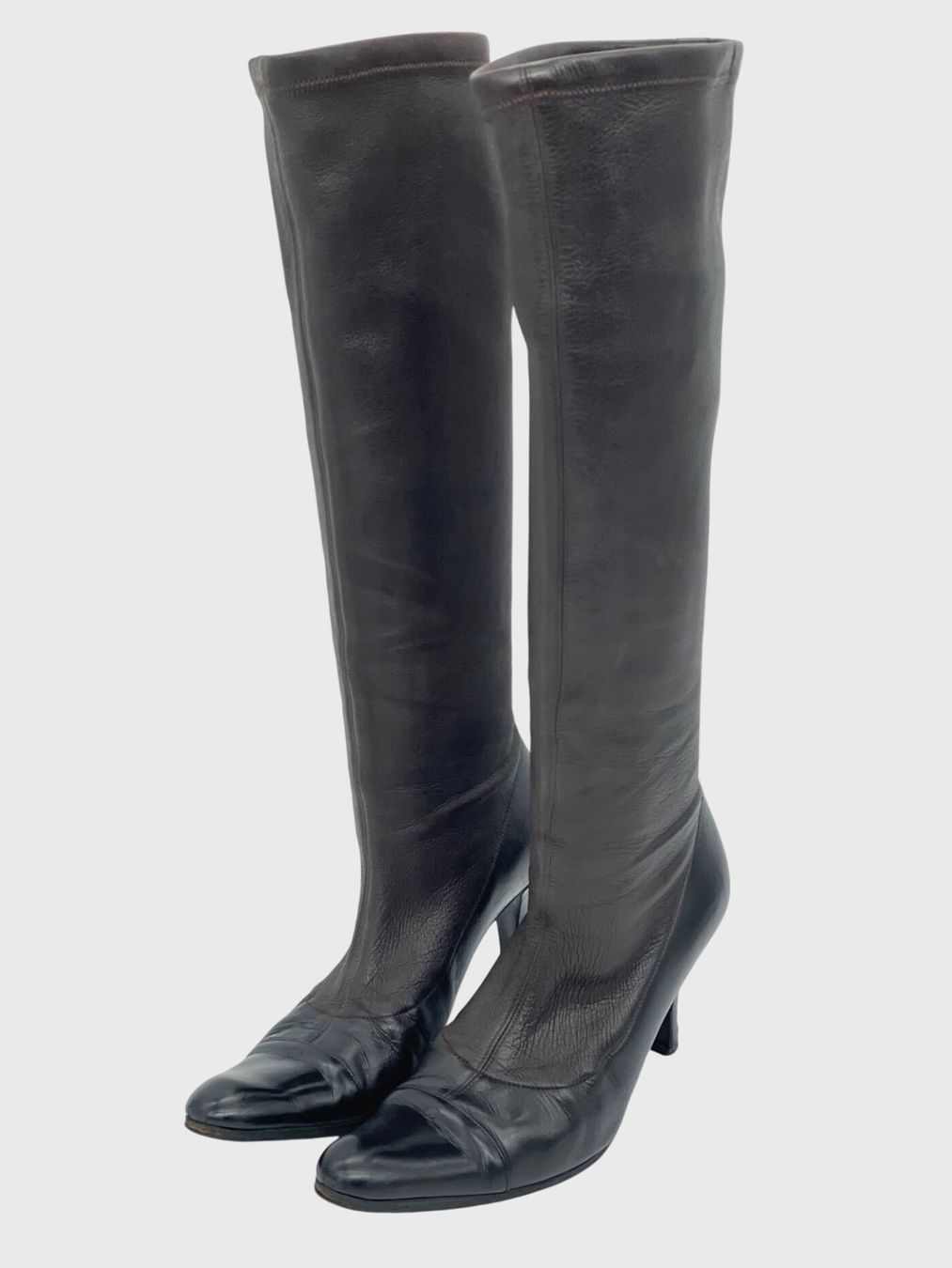 Chanel Scarpe da donna: Chanel Sock Boots Stiefel EU 37.5 Braun – Usato da Zürich venduto da shoe_shop 2