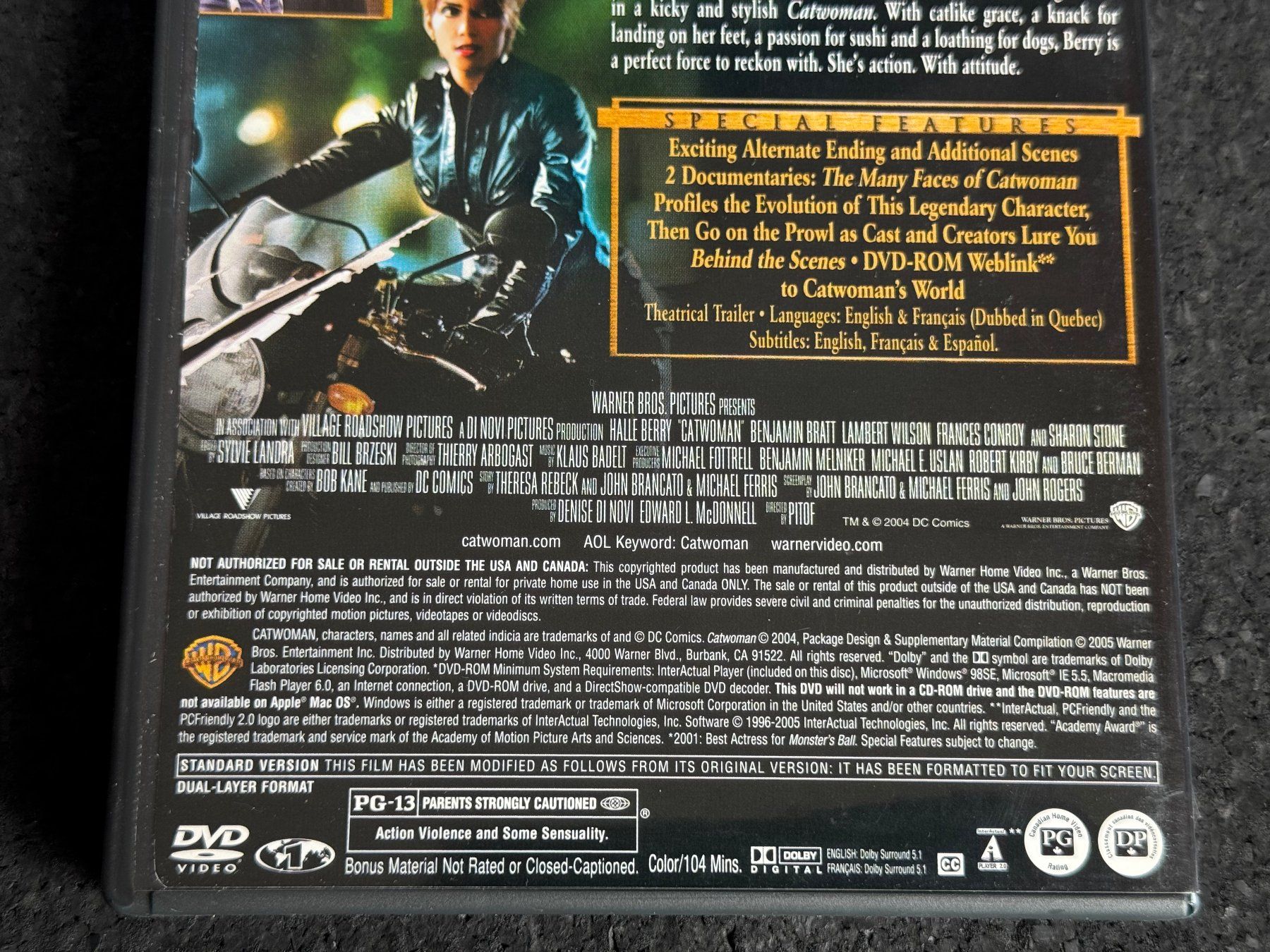 Tutti i DVDs: CATWOMAN Full-Screen Edition DVD EN/FR Ländercode 1! – Usato da Fribourg venduto da tschjoly 3