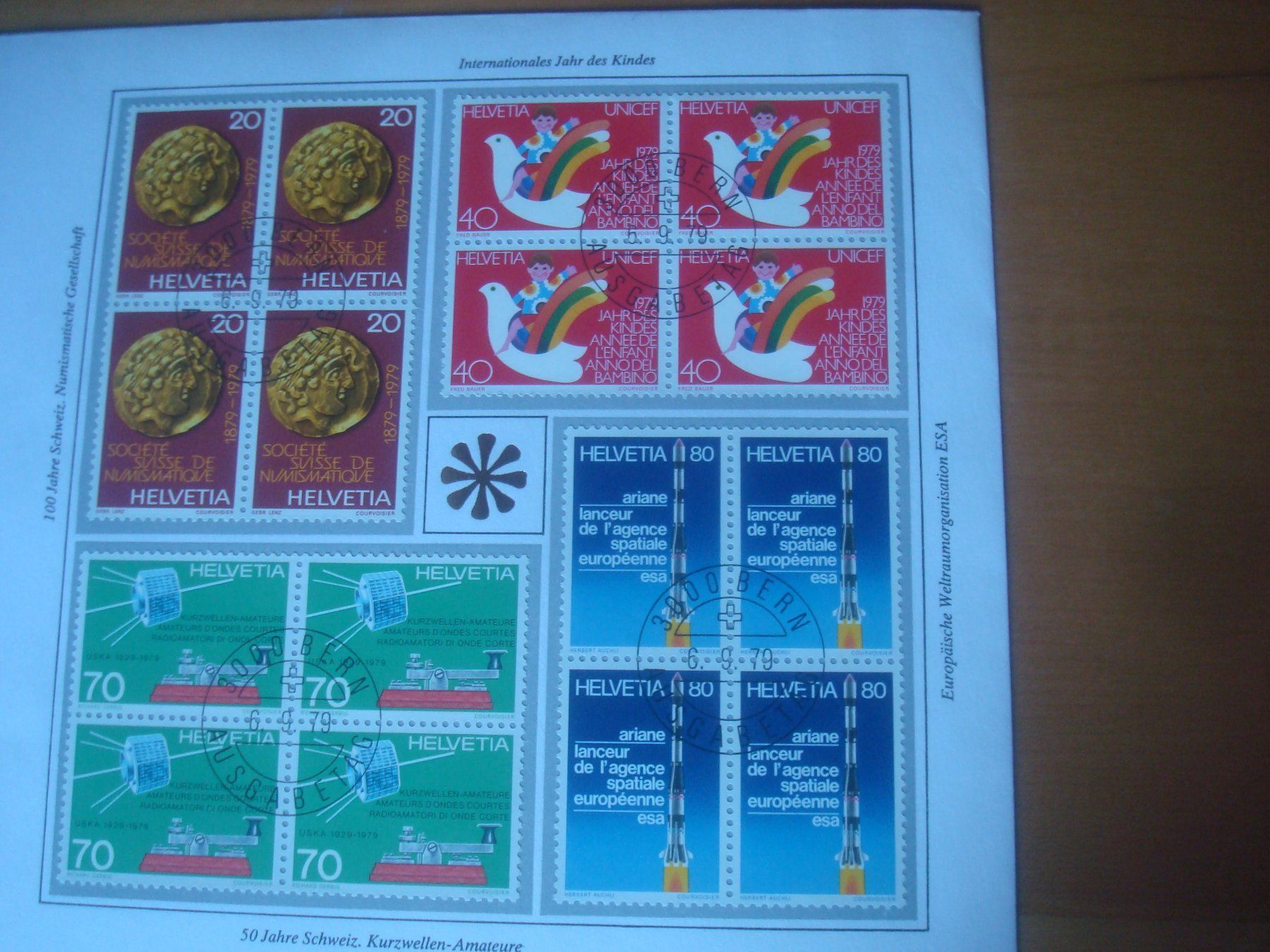 Tutti i francobolli: Grossbrief 1979 Sonderpostmarken – Usato da Gordola venduto da Polentaefung 3