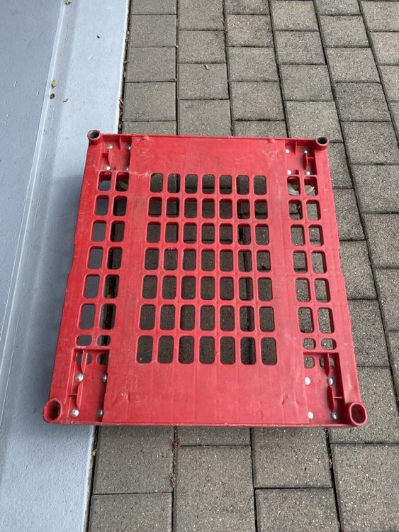 Polyethylen Transportpaletten 60x40x5cm - Leichte Gitterpaletten Stapelbar