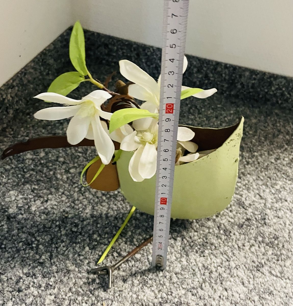 Tutte le decorazioni: Deko Vogel mit Blumen Topf leicht gebraucht – Nuovo (secondo la descrizione) da Au ZH venduto da Jaggy4 3