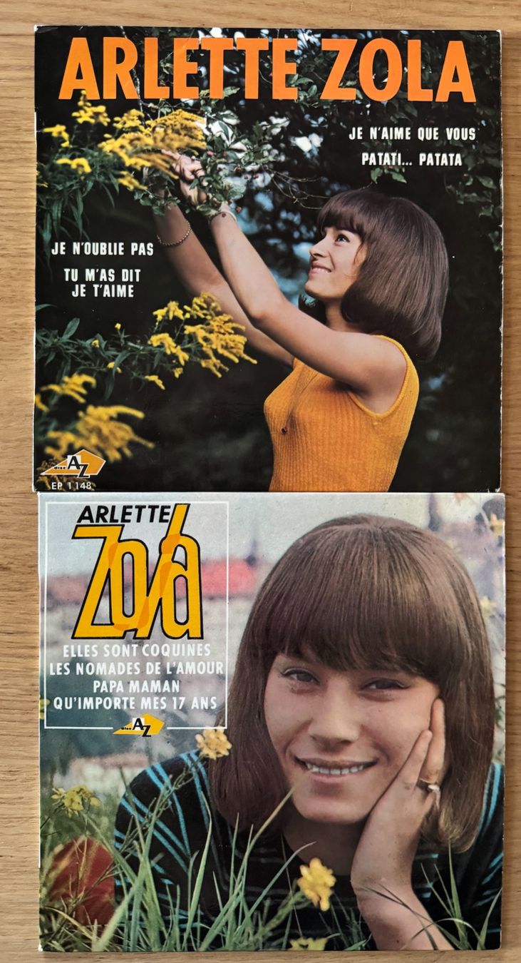 Dischi in vinile: Arlette Zola 2 vinyls 45T – Usato da Lausanne venduto da davzic