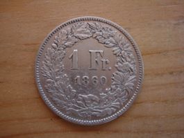 (C1) 1 Franken 1860 SS-VZ