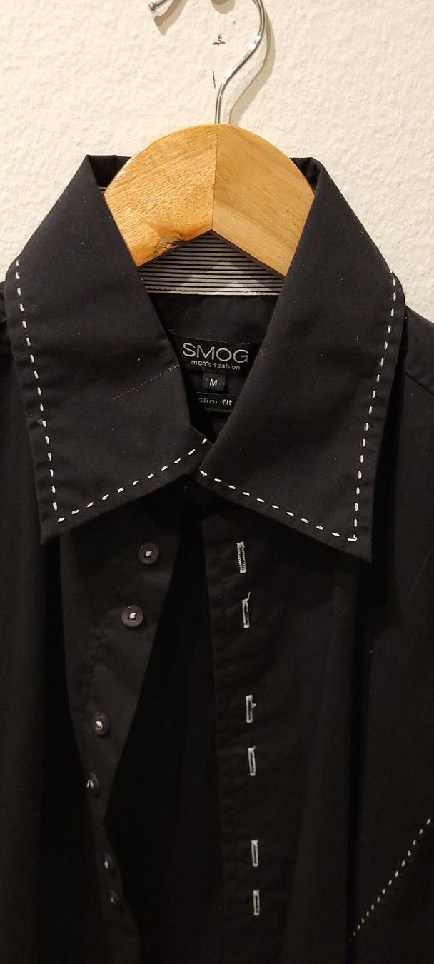 Camicie: Smog Hemd Schwarz Grösse M Slim Fit – Usato da Adlikon b.Regensdf venduto da ChriZ86 1
