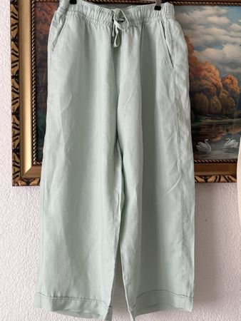 Linen Summer HoseGr40, Gereinigt Top VonNichtraucher(K6ID476