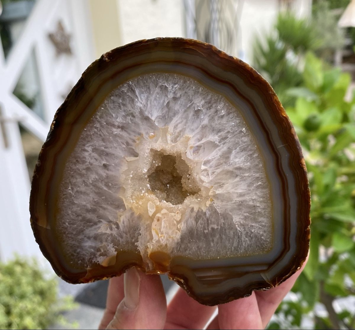 Minerali & Pietre curative: Schöne Achat Geode – Usato da Selzach venduto da 321compac 5