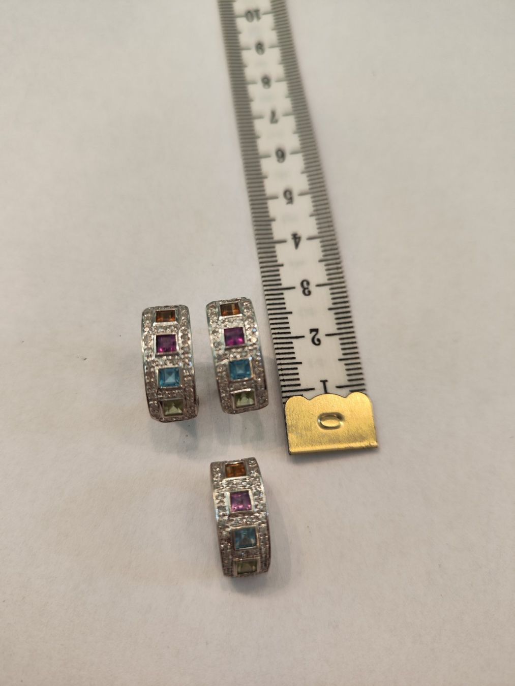 Orecchini pendenti & Orecchini a lobo: Gold Ohrringe + Anhänger mit Diamanten – Usato da Uerikon venduto da paloma61