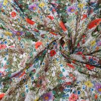 Leichte italienische Viskose Crêpe 2.00x1.40m Fiori