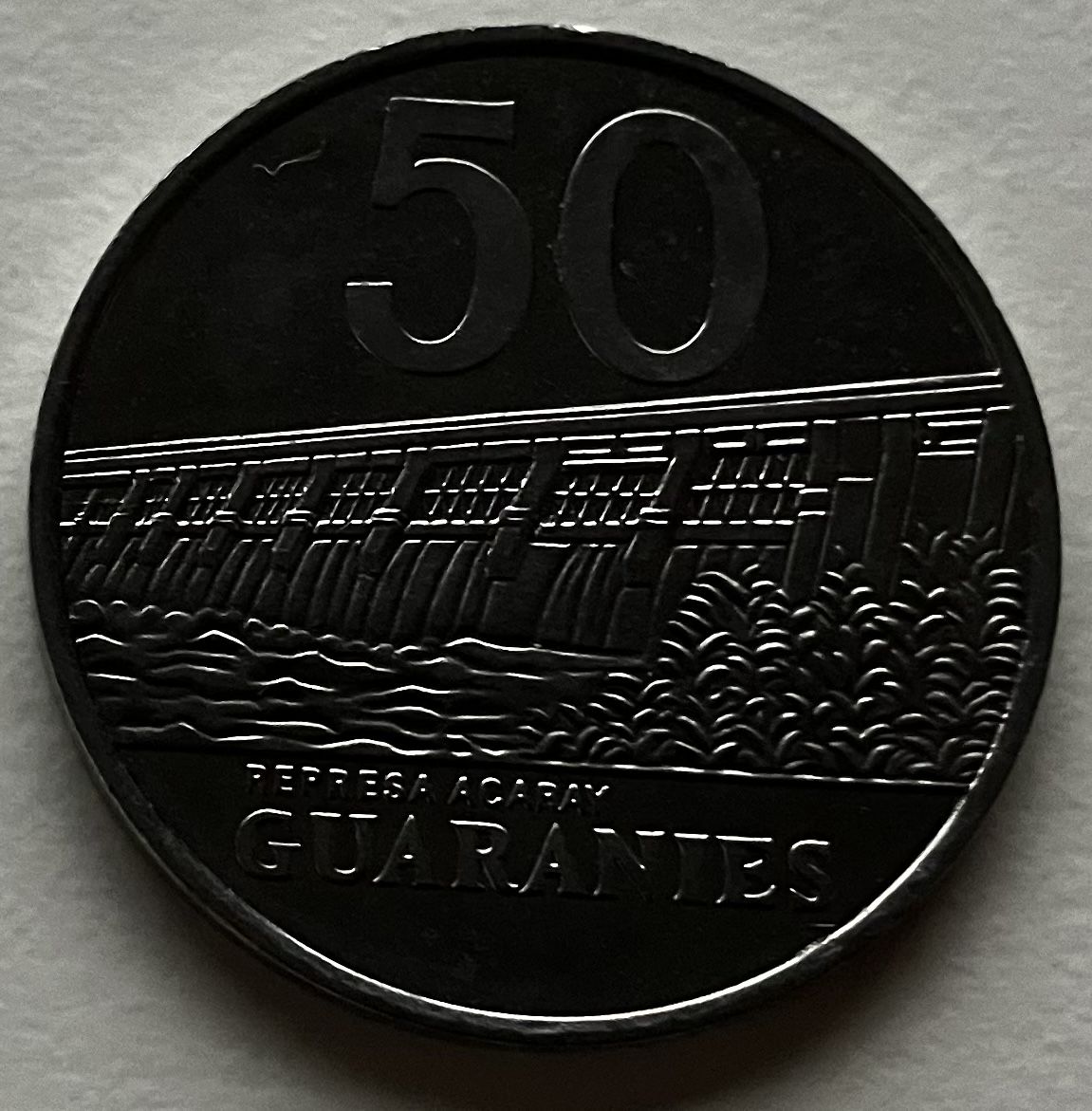 Alle Münzen: Paraguay 50 Guaranies 1988 – Gebraucht aus Algetshausen von Carrhard 1