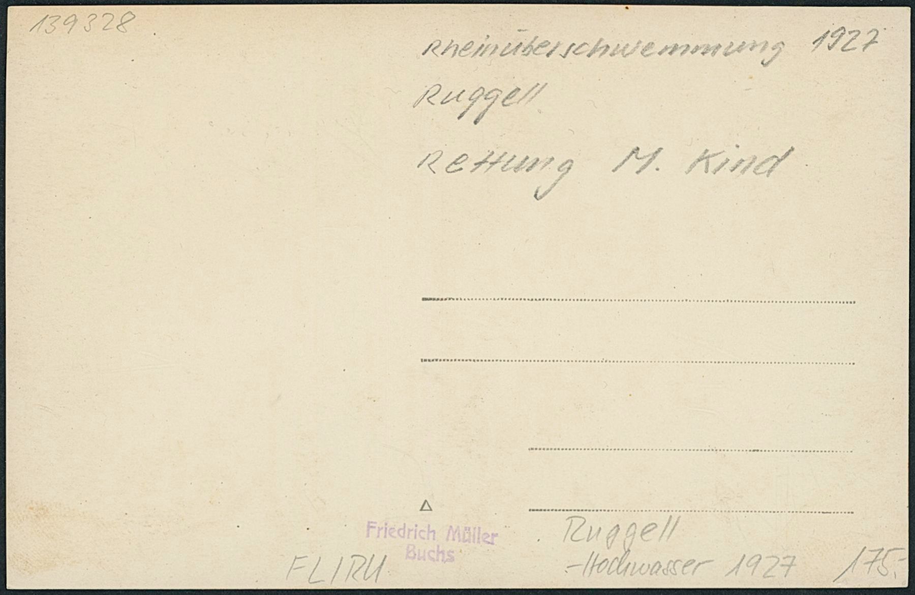 Cartes postales: FL Ruggell - Hochwasser - Katastrophe – Neuf (Voir description) à Schindellegi par masutka7 1