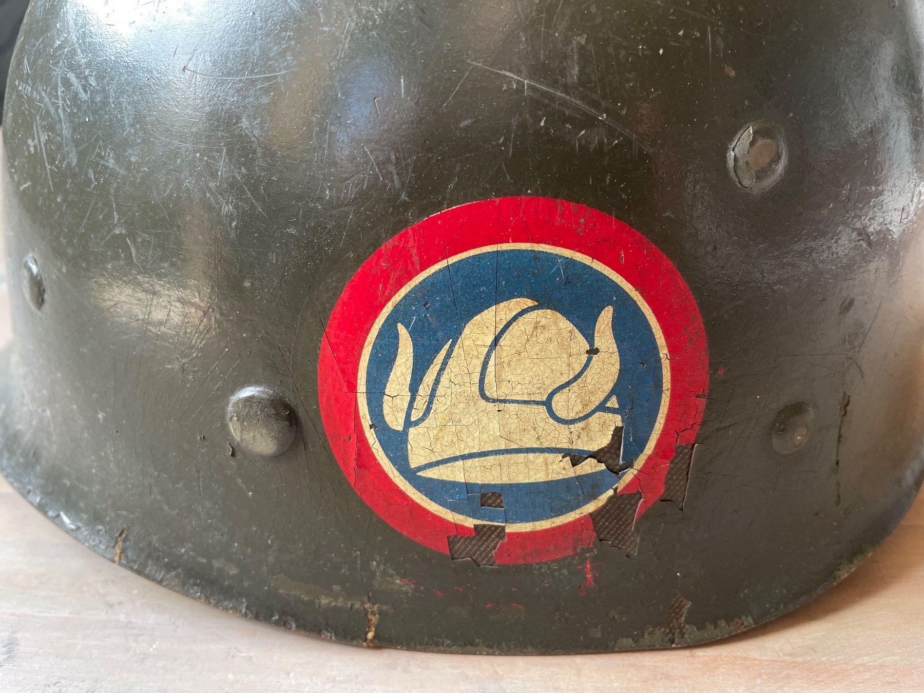 US Army Uniformi: Liner de casque USM1 WW2 US Army original – Usato da Oberbütschel venduto da Woodie2005 1