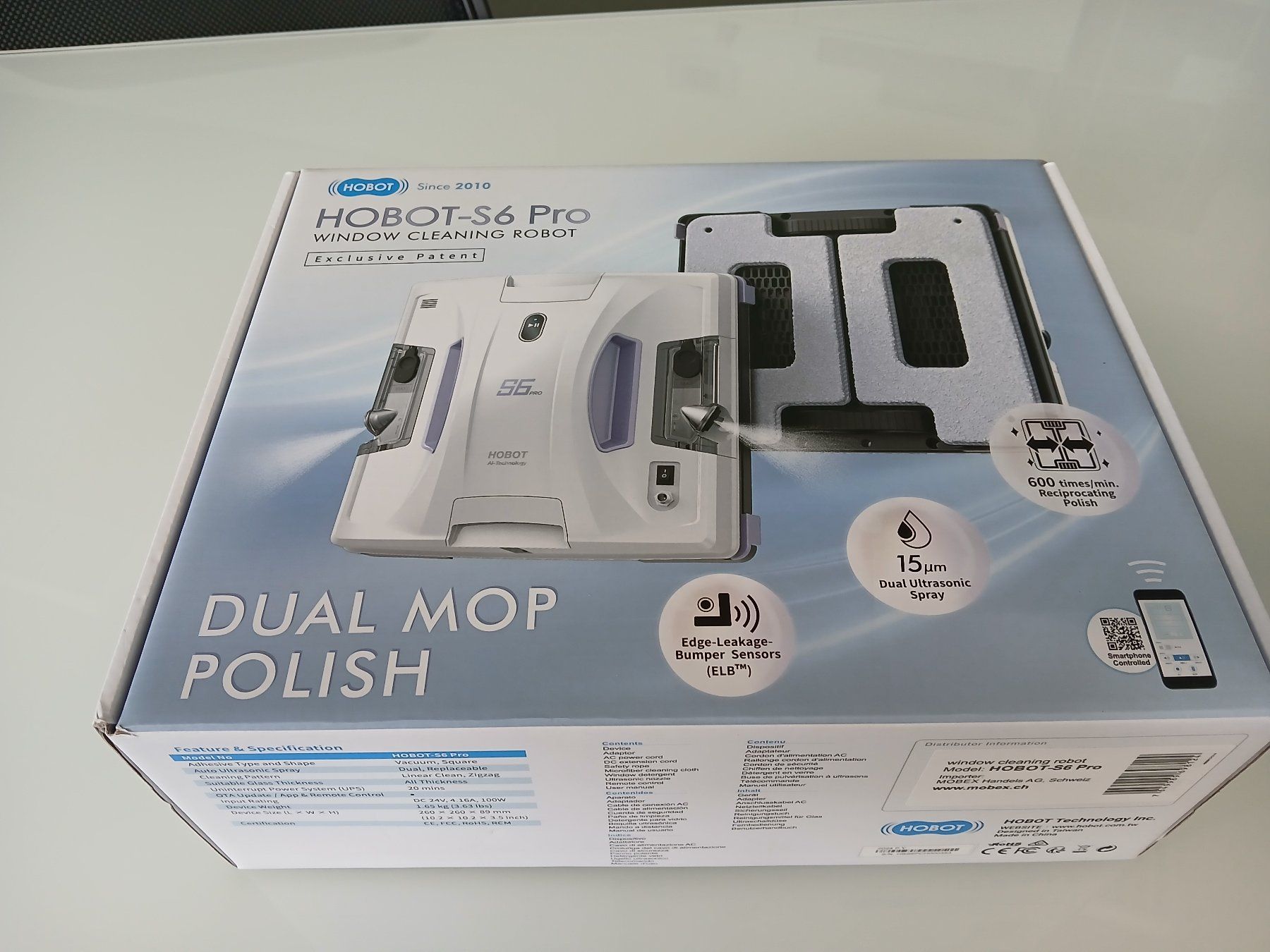 Hobot Altro per la casa: Fensterputz Roboter Hobot S-6 Pro – Usato da Nebikon venduto da Thomi67 1