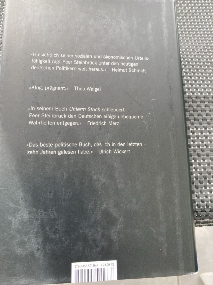 Bücher: Unterm Strich Perr Steinbrück – Neu (gemäss Beschreibung) aus Biberist von Zugazu 1