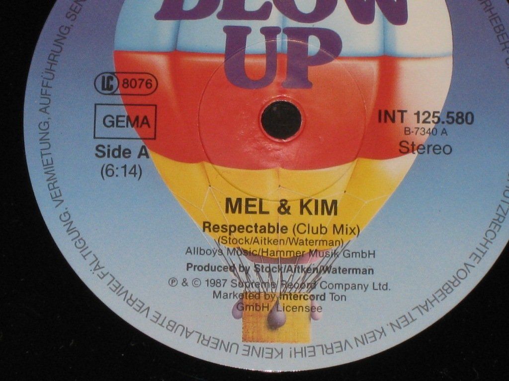 Schallplatten: MAXI - MEL & KIM - RESPECTABLE – Gebraucht aus Steckborn von Quo7 1